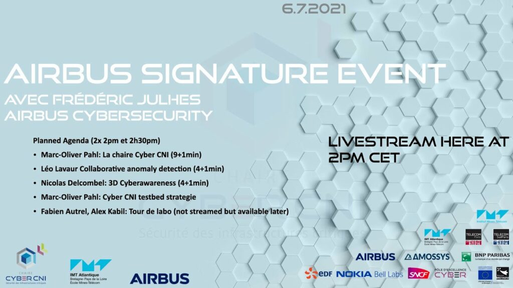 Événement signature d’Airbus avec IMT Atlantique avec une présentation de la chaire
