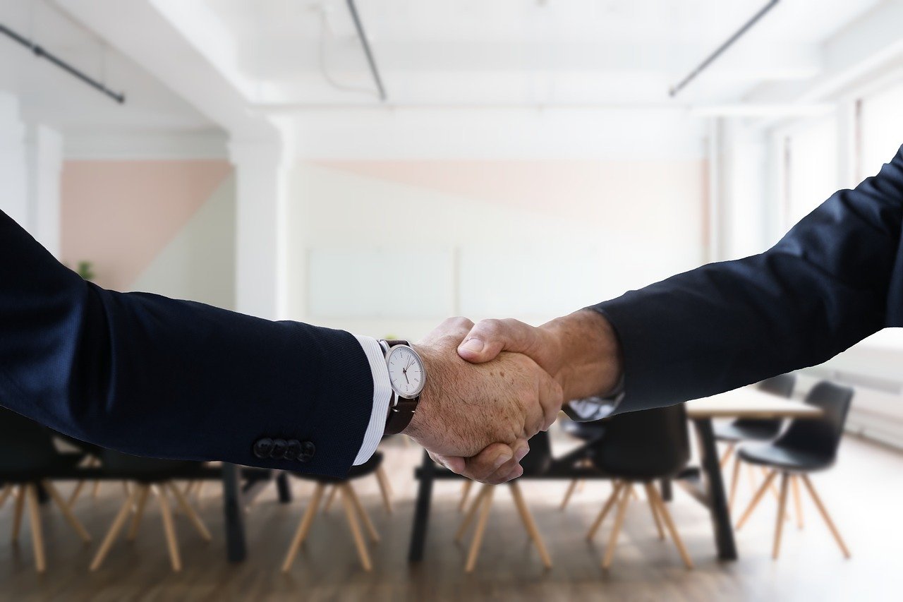 Job Interview Handshake Hiring  - Tumisu / Pixabay