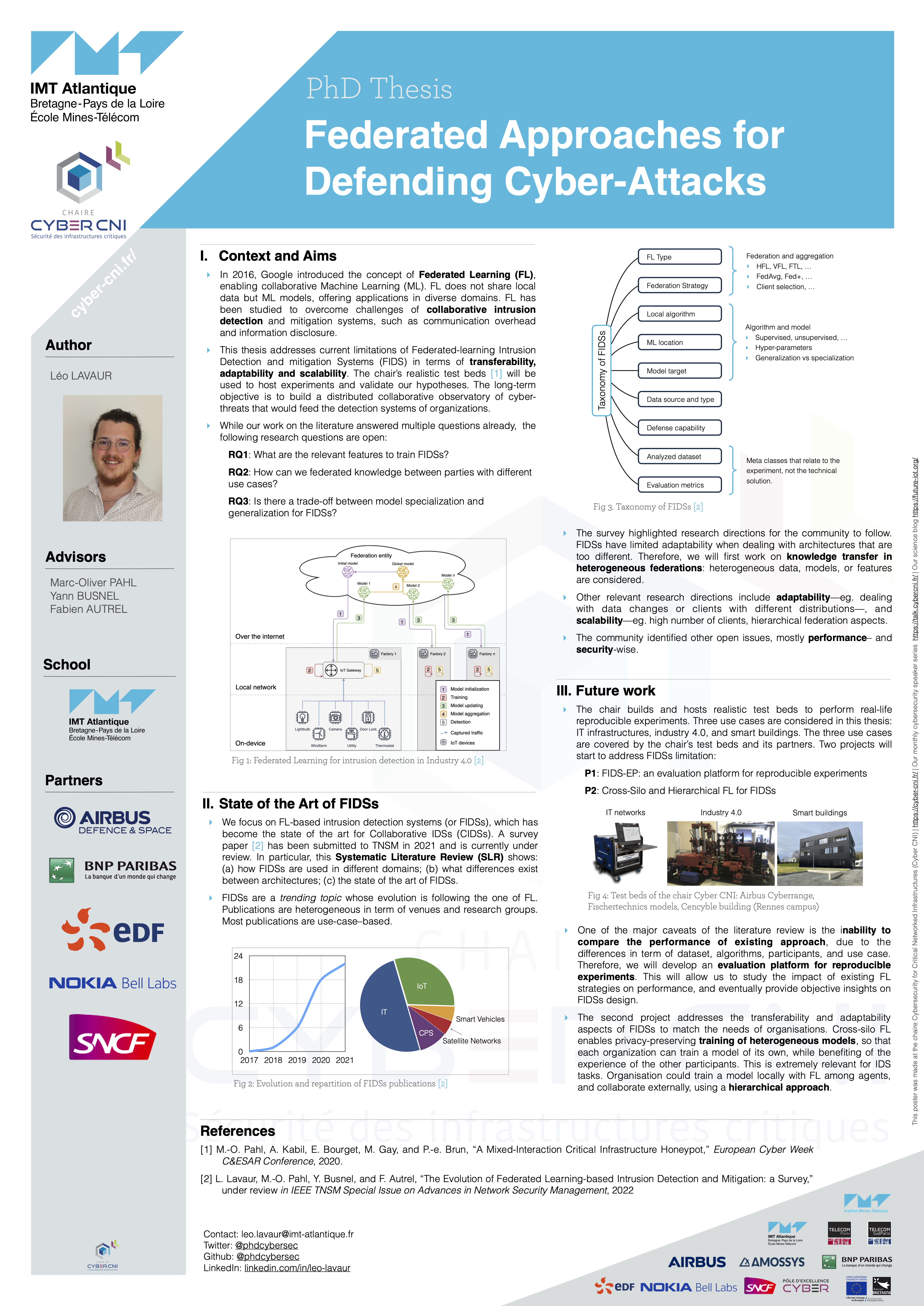 Poster: Federated Learning to Defend Cyber-Attacks