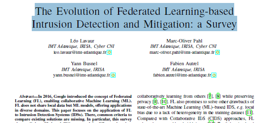 The Evolution of Federated Learning-based Intrusion Detection and Mitigation: a Survey