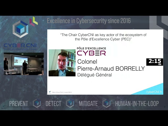 [ECW2022] Le Pôle d’Excellence Cyber speaks about “The chaire CyberCNI as key actor of the ecosystem of the Pôle d’Excellence Cyber (PEC)”.