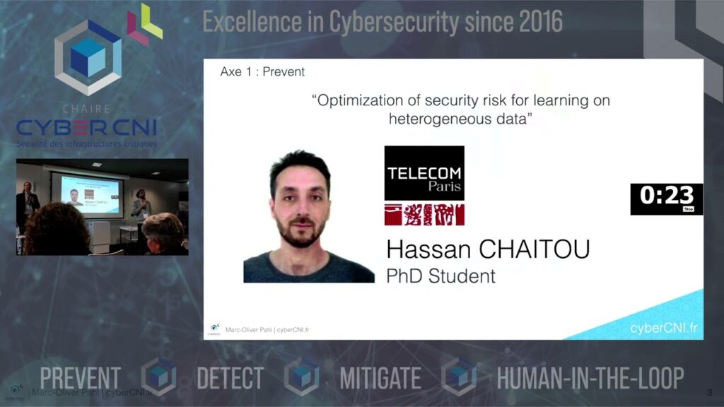 [ECW2022] 90s Hassan CHAITOU [PhD Student] [Télécom Paris] “Security risk optimization for learning on date of hererogeneous quality”