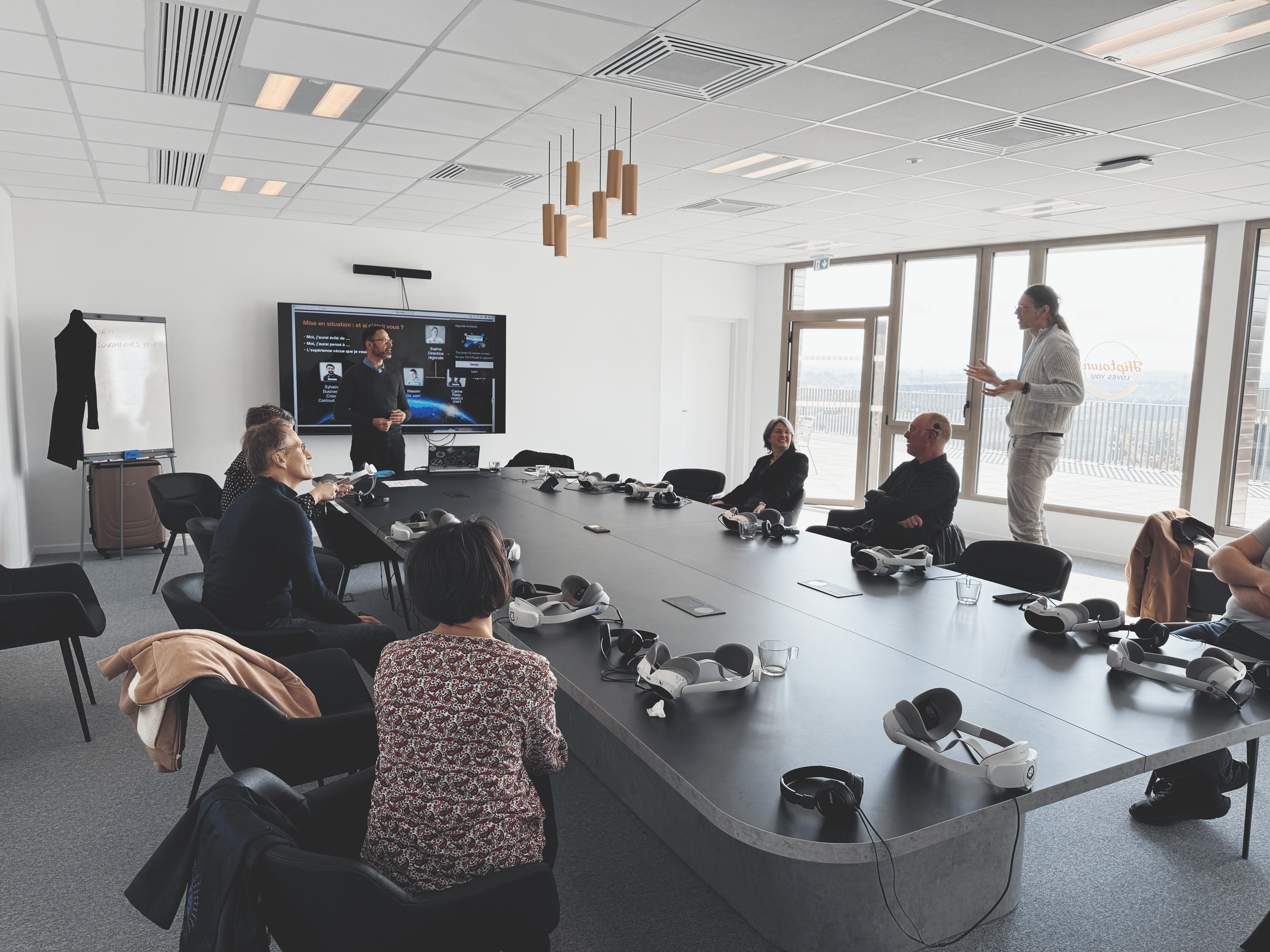 Session de formation gestion de crise cyber en VR par le Pôle d’excellence cyber